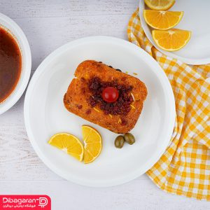 بشقاب پلو خوری چینی نسترن مدل هتلی