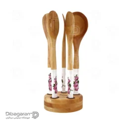 سرویس کفگیر ملاقه چوبی ریور 6 عددی کد 8434