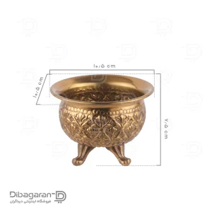 شکلات خوری گرد برنجی ریما کد R-98710