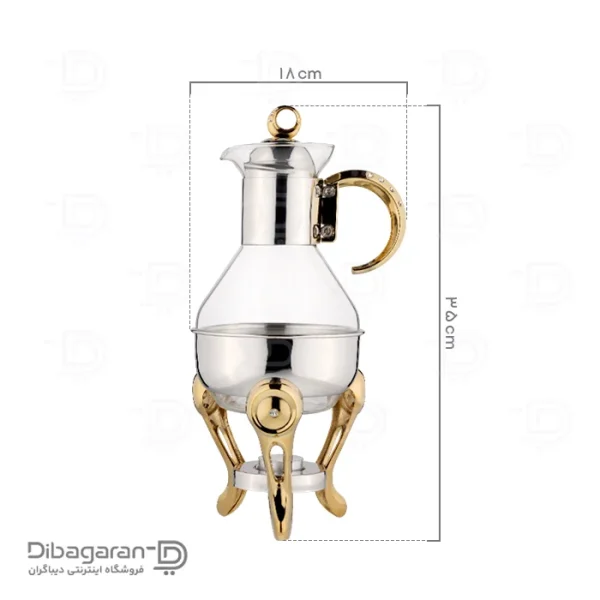 قوری وارمر دار سافینوکس کد CM001 (4) ابعاد قوری وارمر دار سافینوکس کد CM001