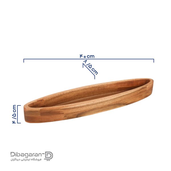 اردو خوری چوبی یاکا مدل آکاسیا قایقی ابعاد اردو خوری چوبی یاکا مدل آکاسیا قایقی ابعاد