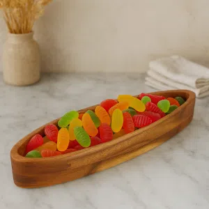 اردو خوری چوبی یاکا مدل آکاسیا قایقی