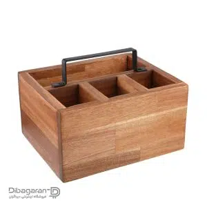 جا قاشقی چوبی یاکا مدل آکاسیا 4خانه