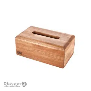 جا دستمال کاغذی رومیزی چوبی یاکا
