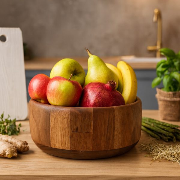 لایف استایل کاسه بزرگ استوانه ای چوبی یاکا مدل آکاسیا لایف استایل کاسه بزرگ استوانه ای چوبی یاکا مدل آکاسیا