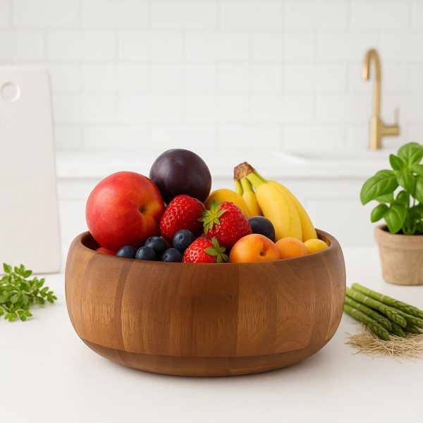 لایف استایل کاسه بزرگ خمره ای چوبی یاکا مدل آکاسیا لایف استایل کاسه بزرگ خمره ای چوبی یاکا مدل آکاسیا