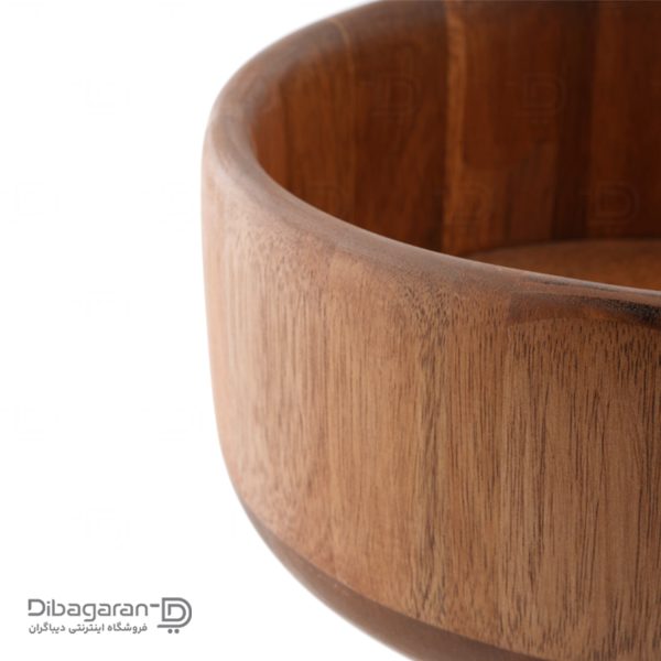کاسه بزرگ استوانه ای چوبی یاکا مدل آکاسیا نمای نزدیک کاسه بزرگ استوانه ای چوبی یاکا مدل آکاسیا نمای نزدیک