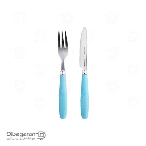 ست کارد و چنگال استیل ریور کد KF59 آبی