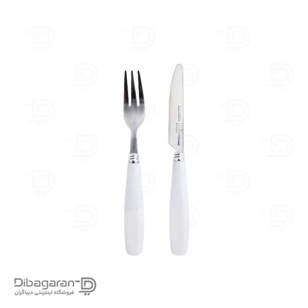 ست کارد و چنگال استیل ریور کد KF59 سفید