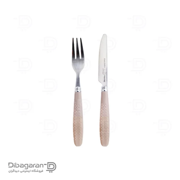 ست کارد و چنگال استیل ریور کد KF59 بژ