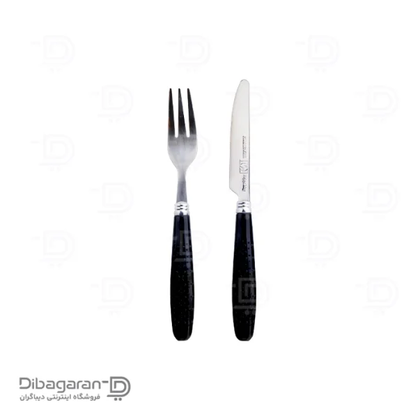 ست کارد و چنگال استیل ریور کد KF59 مشکی