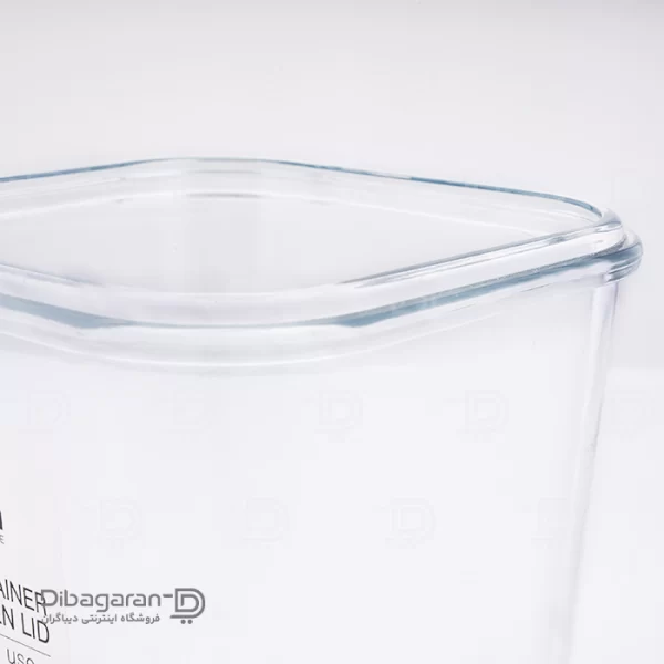 ظرف نگهدارنده مربع شیشه‌ای