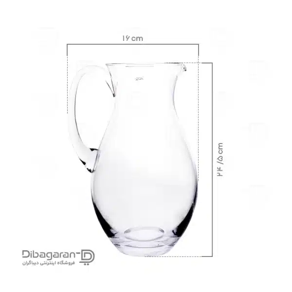 پارچ آب کریستال مونته کارلو پاشاباغچه (1) ابعاد پارچ کریستال پاشاباغچه مدل مونته کارلو کد 17242