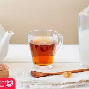فنجان چای بلور مدل کروم (2عددی) پاشاباغچه