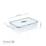 ابعاد ظرف نگهدارنده غذا 550 میلی لیتر لیمون کد 806