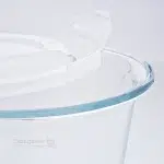 ظرف نگهدارنده گرد شیشه‌ای لیمون