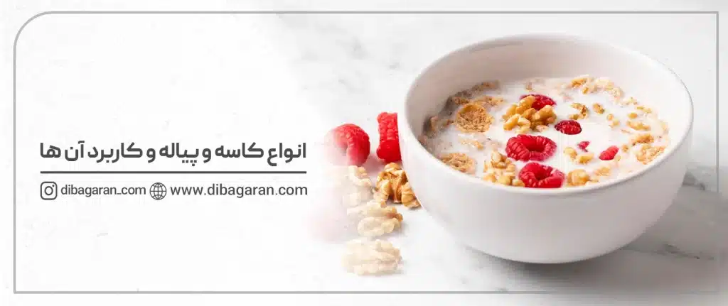 انواع کاسه و پیاله و کاربرد آن‌ها