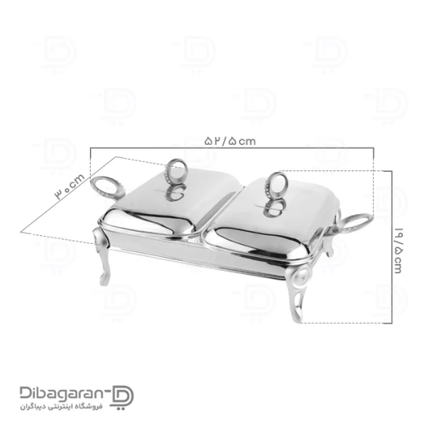 سوفله خوری دوقلو سافینوکس مدل حلقه نگین کد KM500 (3) ابعاد سوفله خوری دوقلو سافینوکس مدل حلقه نگین کد KM500