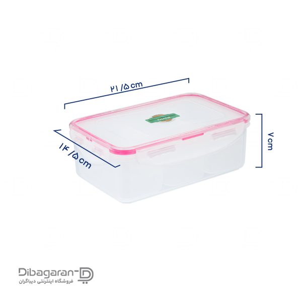 ابعاد ظرف نگهدارنده لیمون 1 لیتر سه خانه کد 774
