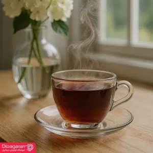 فنجان و نعلبکی پاشاباغچه مدل بیسیک 6 عددی کد 97948