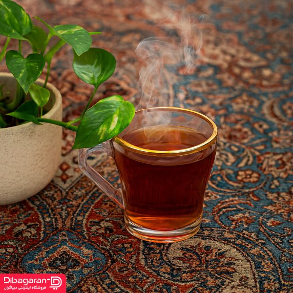 لایف استایل فنجان پاشاباغچه مدل کروم گلدن تاچ 6عددی