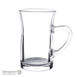 استکان چای کمر باریک دسته دار پاشاباغچه مدل میلا 3 عددی کد 55613