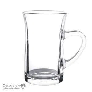 استکان چای کمر باریک دسته دار پاشاباغچه مدل میلا 3 عددی کد 55613