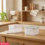 ظرف نگهدارنده مربعی لیمون 786 با دو رنگ