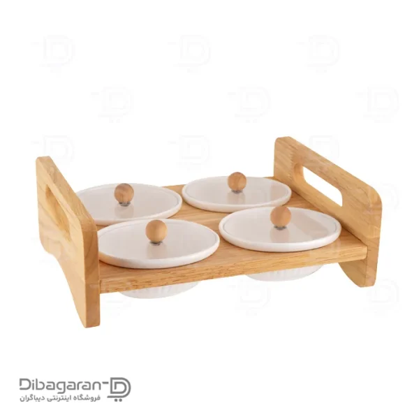 اردو خوری بیضی چوب چینی ریور کد A11-2873 (1) اردو خوری بیضی 4 عددی چوب چینی ریور کد A11-2873