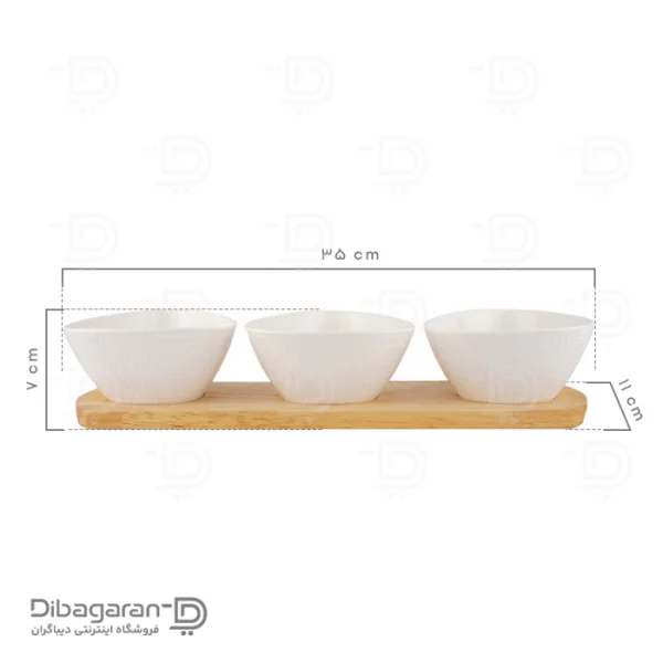 اردو خوری چوب چینی ریور کد B-2720 (3) ابعاد اردو خوری چوب چینی ریور کد B-2720