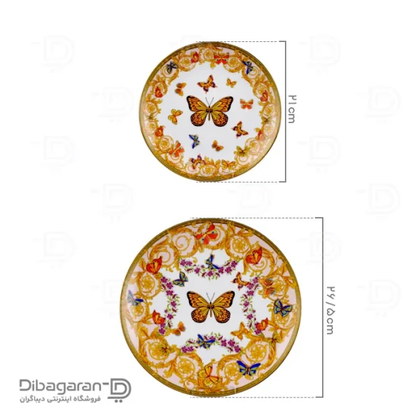 سرویس غذاخوری چینی 6 نفره ریما کد 55333 (6) ابعاد سرویس غذاخوری چینی 6 نفره ریما کد 55333