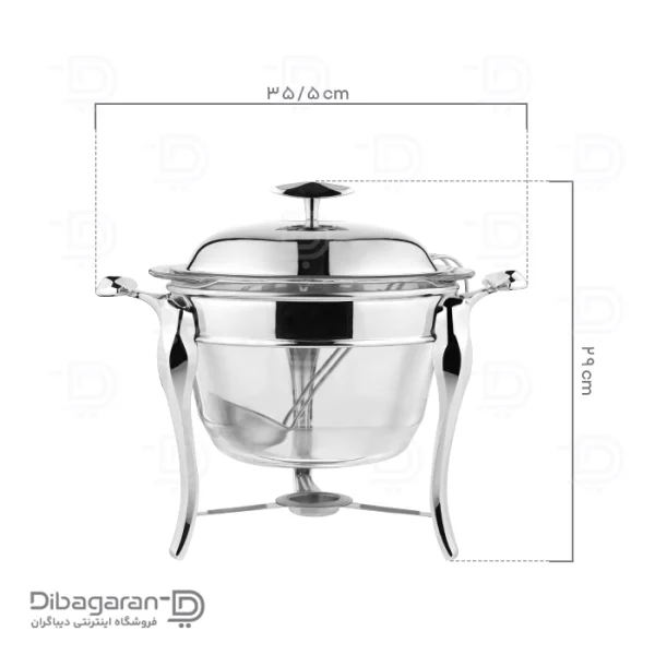 سوفله سوپ خوری سافینوکس مدل الماس KD910 (7) ابعاد سوفله سوپ خوری سافینوکس مدل الماس KD910