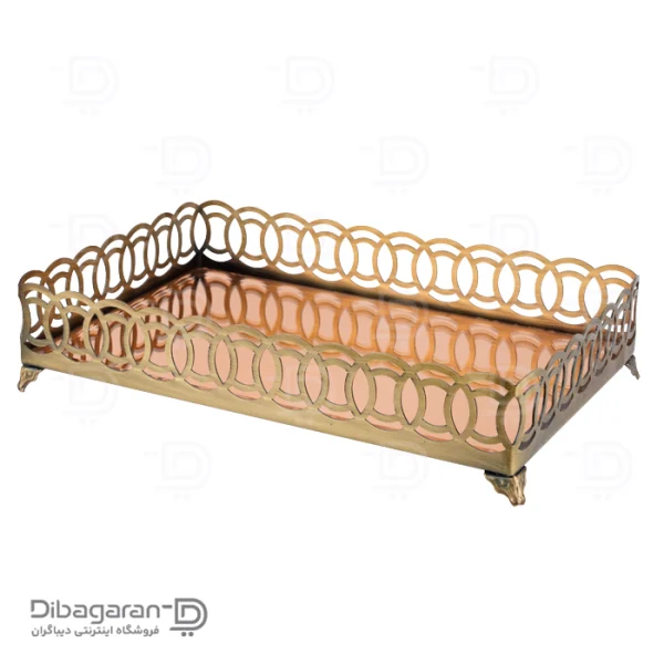 سینی پذیرایی فلزی ریور کد A113 (1) سینی استیل ریور کد A113