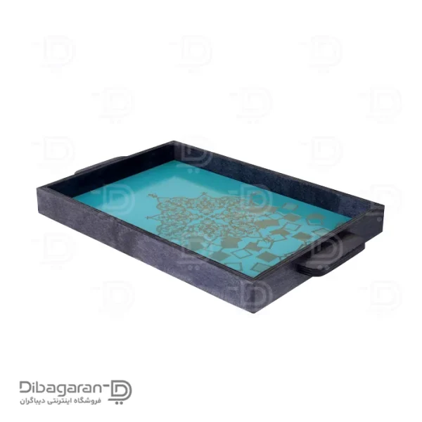 سینی چوبی طرح ترنج ریور کد 2326 (3) سینی چوبی طرح ترنج ریور کد 2326 آبی