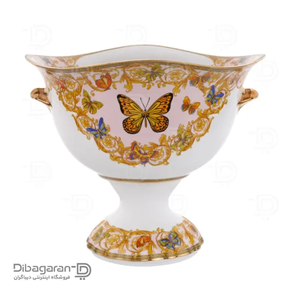 ظرف میوه خوری چینی پایه دار ریما کد 55310 (1) ظرف میوه خوری چینی پایه دار ریما کد 55310