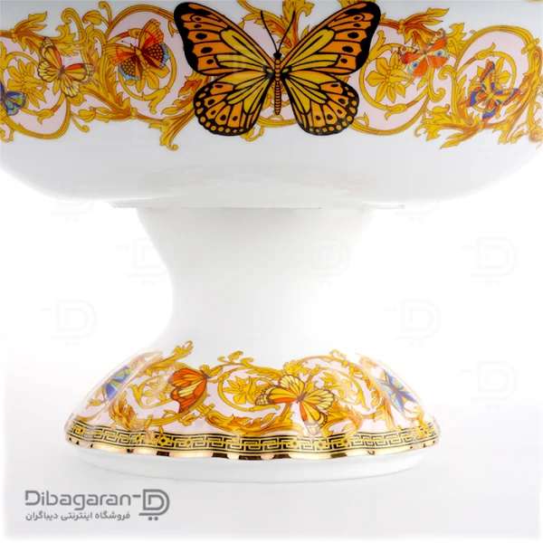 ظرف پذیرایی کشکول چینی ریما طرح پروانه (2) ظرف پذیرایی کشکول چینی ریما طرح پروانه کد 55301