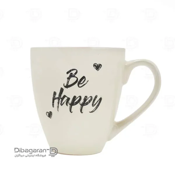 بررسی ماگ سرامیکی تکست دار Be Happy