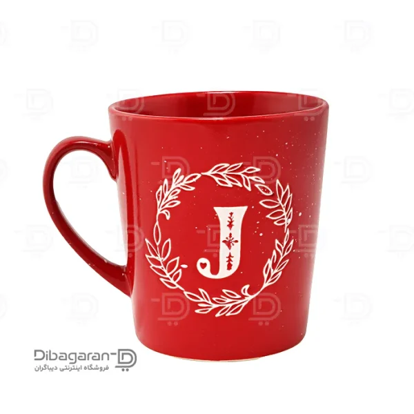ماگ سرامیکی حروف اول اسم J