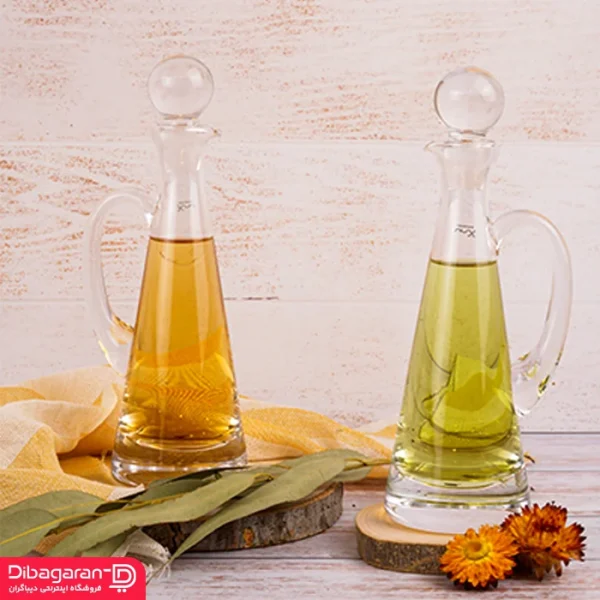 نود-oile-&-vinegar-شیشه-روغن-و-سرکه-2-عددی-220-سی-سی آبلیمو خوری کریستال پاشاباغچه 2 عددی کد 92603