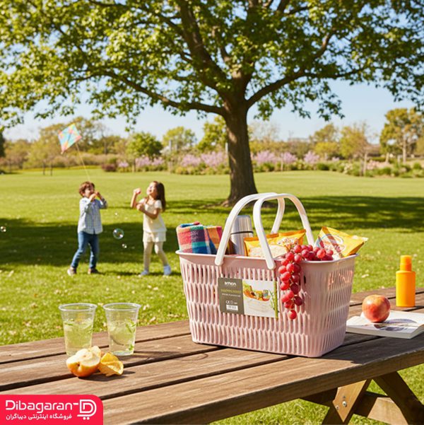 لایف استایل سبد لیمون طرح بامبو کد 1390 لایف استایل سبد لیمون طرح بامبو کد 1390