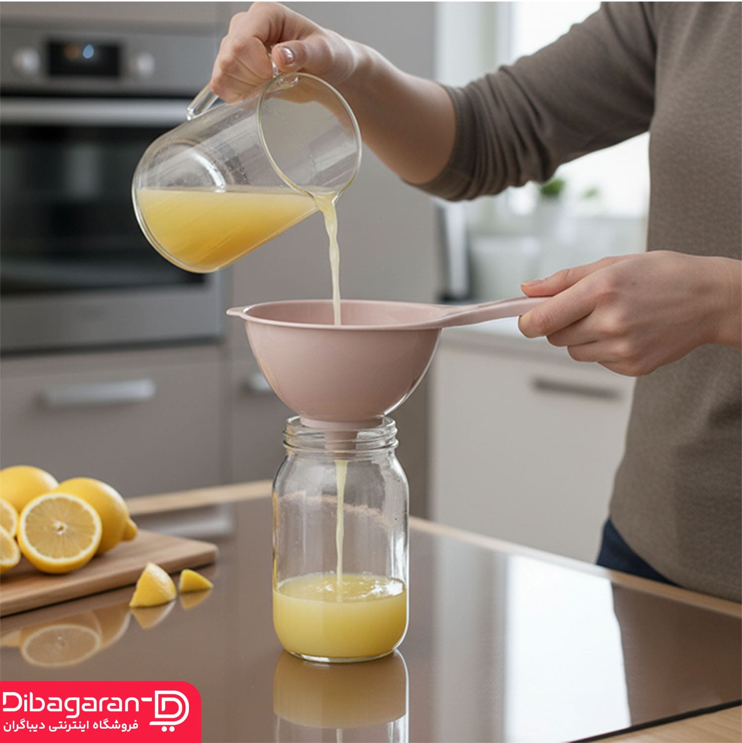 دکوراتیو قیف پلاستیک صافی دار لیمون کد 2127 دکوراتیو قیف پلاستیک صافی دار لیمون کد 2127