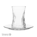 خرید و قیمت استکان نعلبکی پاشاباغچه مدل الیسیا 6 عددی کد 950054