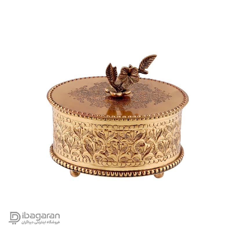 Rima Brass chocolate bowl code R-98724 (3)-min شکلات خوری برنجی درب دار ریما کد R-98724