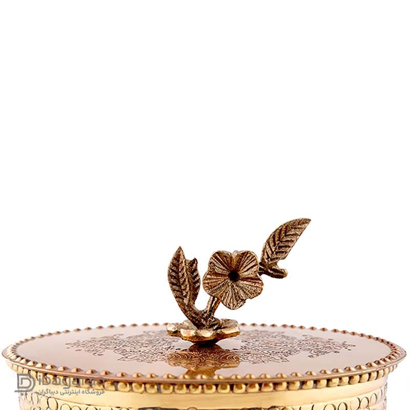 Rima Brass chocolate bowl code R-98724 (5)-min شکلات خوری برنجی درب دار ریما کد R-98724