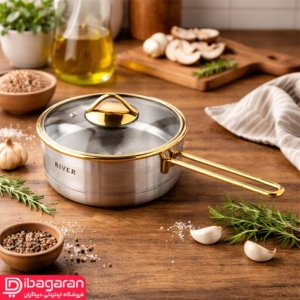 طراحی شیک و مدرن تابه استیل ریور مدل 3866LG