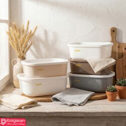 سرویس آبکش و لگن 8 پارچه لیمون مدل 026