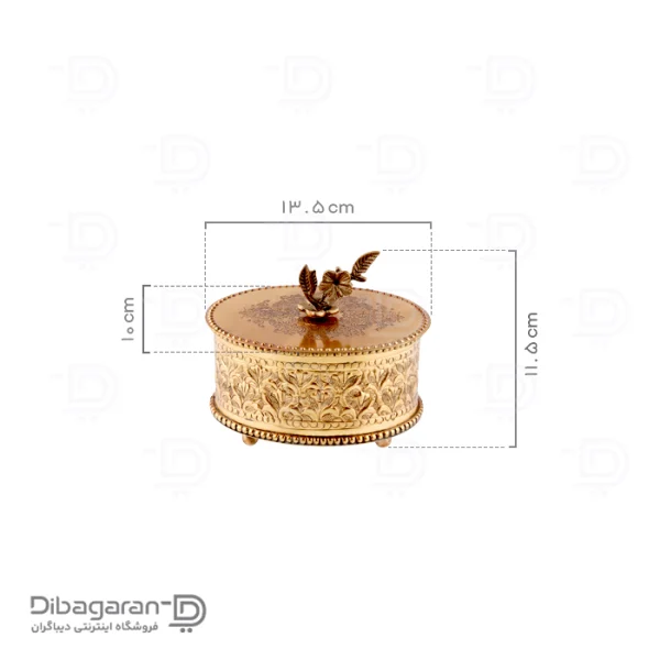 ابعاد شکلات خوری برنجی در دار ریما کد R-98722