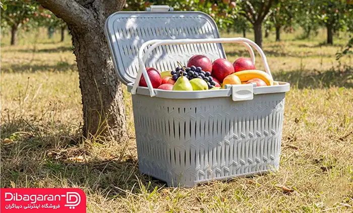 حجم سبد مسافرتی طرح بامبو لیمون کد 1550