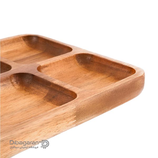 ظرف اردو خوری با پایه چوبی 6 خانه نمای نزدیک ظرف اردو خوری با پایه چوبی 6 خانه نمای نزدیک