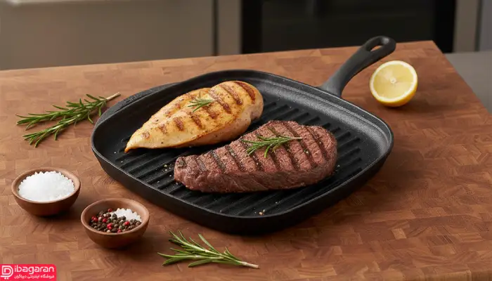 تابه گریل چدن ریور مدل 8685